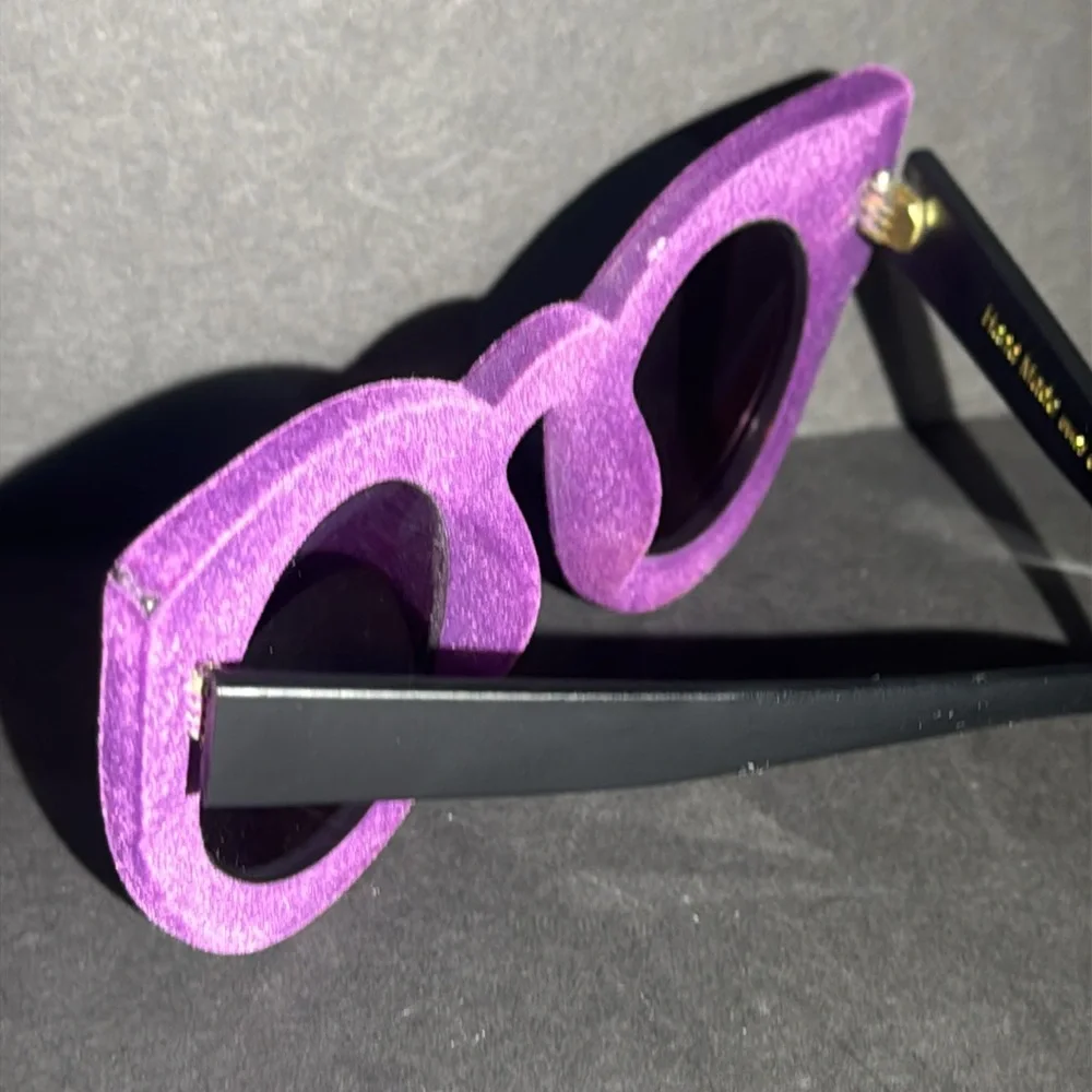 Purple Velvet Unisex Eyeglasses